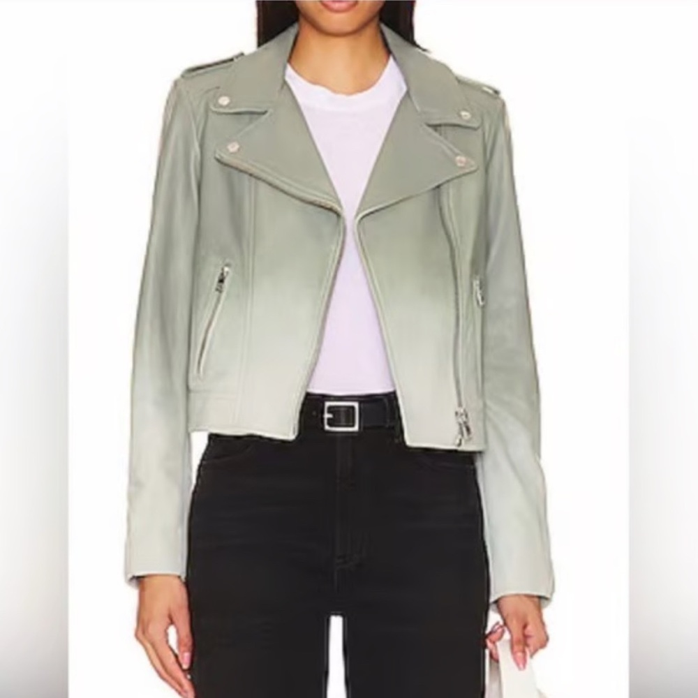 Blank NYC Sage Green Moto Jacket